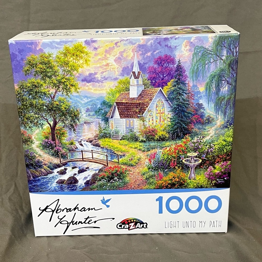 Cra Z Art 1000 Piece Abraham Hunter Jigsaw Puzzle “Light Unto My Path” 2020